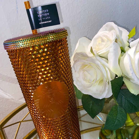 STARBUCKS “50TH ANNIVERSARY COLLECTION” - HONEYCOMB STUDDED BLING TUMBLE… - Picture 3 of 8